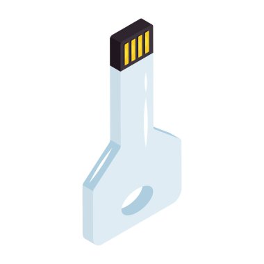 Modern design icon of key 