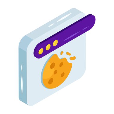 Çerez web sitesinin modern tasarım simgesi 