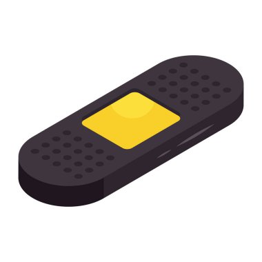 İlk yardım bandajının mükemmel tasarım simgesi