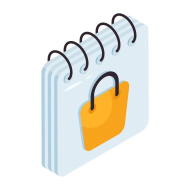 Alışveriş programının moda tasarım simgesi 