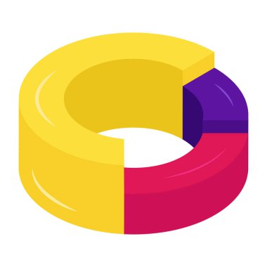 Pasta grafiğinin premimium indirme simgesi