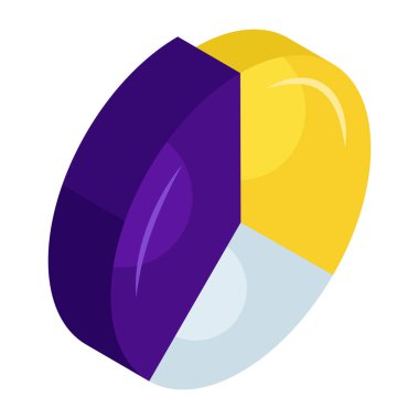 Pasta grafiğinin premimium indirme simgesi