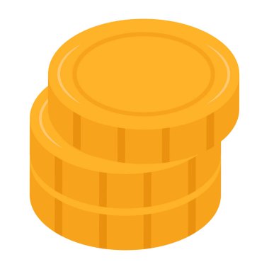 Dolar parasının düzenlenebilir tasarım simgesi