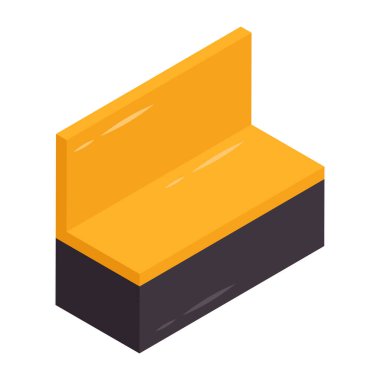 Modern design icon of sofa