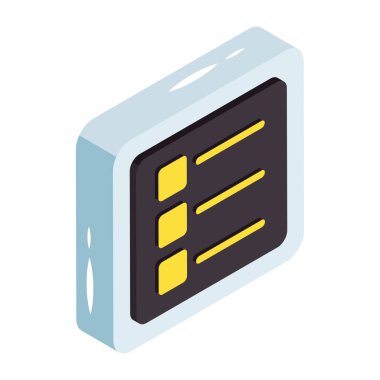 Kontrol listesinin premimium indirme simgesi 