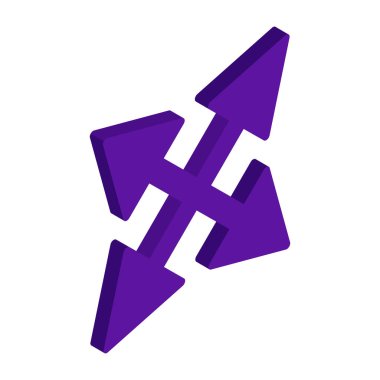 Dört Yön okundan oluşan eşsiz bir tasarım simgesi 