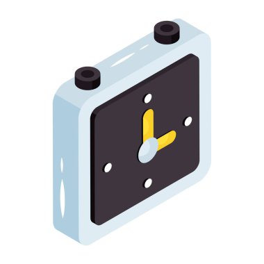 Duvar saatinin düzenlenebilir tasarım simgesi