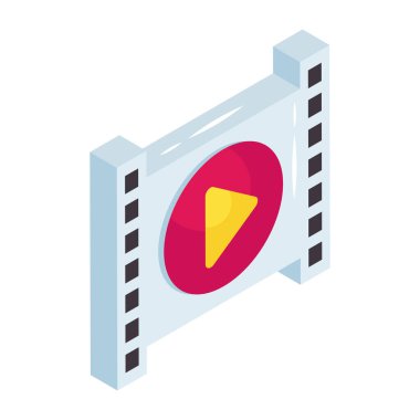 Video makarasının eşsiz tasarım vektörü 