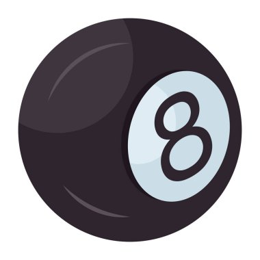 Bilardo topunun son moda vektör tasarımı