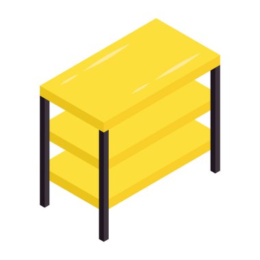 Raflar tablosunun düzenlenebilir tasarım simgesi