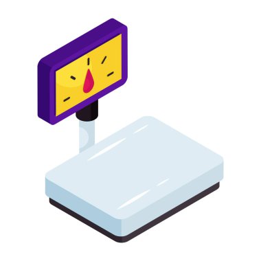 Ağırlık ölçeğinin bir simge tasarımı 