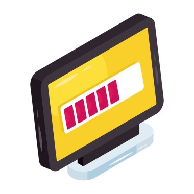 Sistem yüklemesinin eşsiz tasarım simgesi 