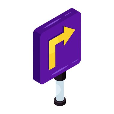    İleri dönük tahtanın izometrik vektör tasarımı 