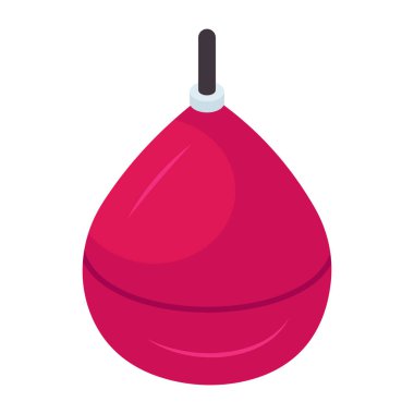 Kum torbasının modern tasarım simgesi.