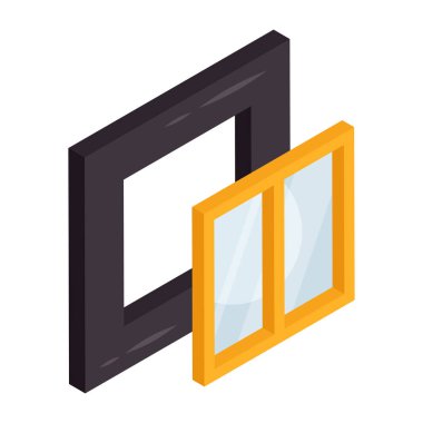 Editable design icon of window