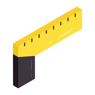 Marangoz cetvelinin moda tasarım simgesi