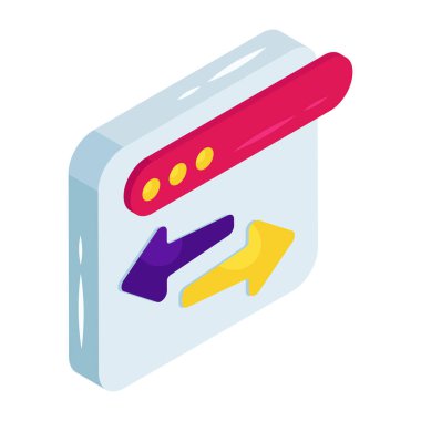 Çevrimiçi veri aktarımının modern tasarım simgesi 