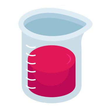 Kimyasal deney şişesinin düzenlenebilir tasarım simgesi 