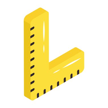 L ölçeğinin moda tasarım simgesi 