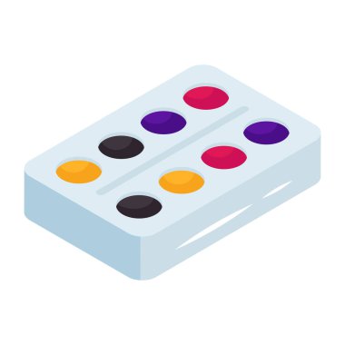         Boya paletinin son moda vektör tasarımı 