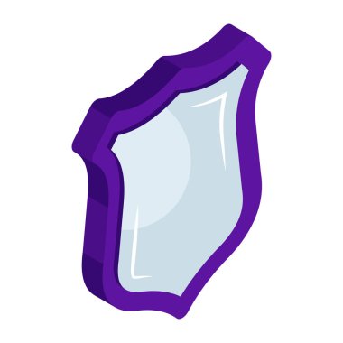 Güvenlik kalkanının düzenlenebilir tasarım simgesi