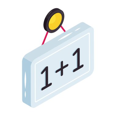 Matematik sınıfının yaratıcı tasarım simgesi