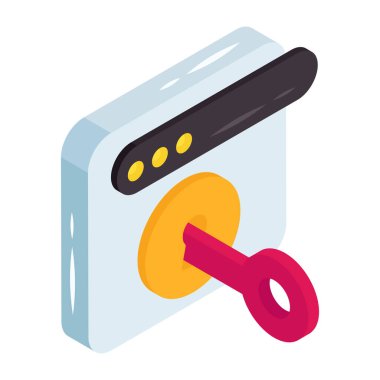 Web erişiminin modern tasarım simgesi 