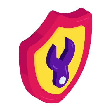 Güvenlik ayarlarının eşsiz tasarım simgesi