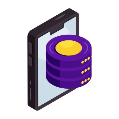 An icon design of mobile database 