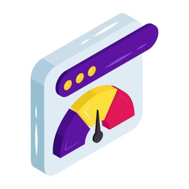 Web hız optimizasyonunun modern tasarım simgesi 