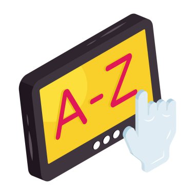 A 'dan Z' ye düzenlenebilir tasarım simgesi