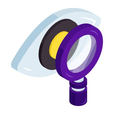 Arama gözünün eşsiz tasarım simgesi