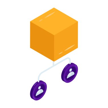 Lojistik ağın düzenlenebilir tasarım simgesi 