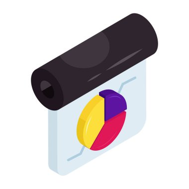 İş sunumunun eşsiz bir tasarım simgesi 