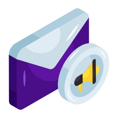 Posta pazarlamasının yaratıcı tasarım simgesi 