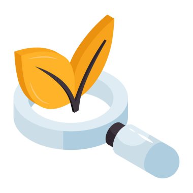 Modern design icon of ecological research 