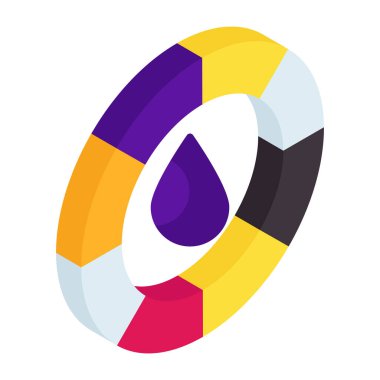 Unique design icon of color selection, 