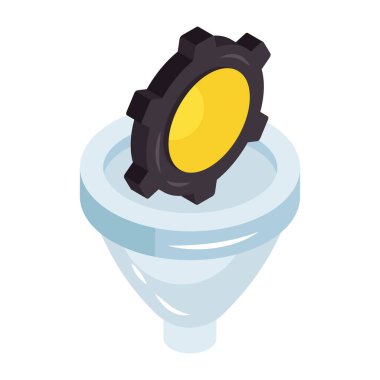 Huni ayarlarının modern tasarım simgesi 