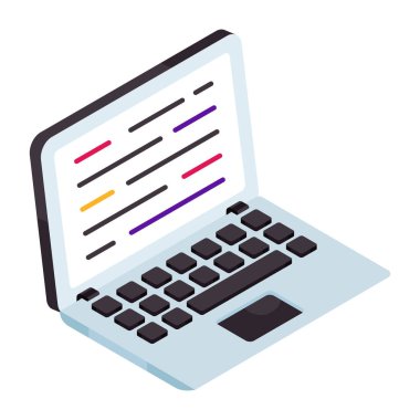 Unique design icon of system coding