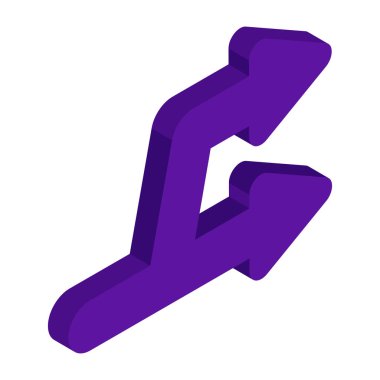 Çift yönlü okların modern bir simgesi