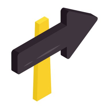 İleri okun modern biçim simgesi