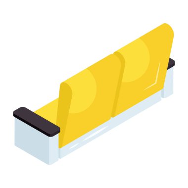 Modern design icon of sofa