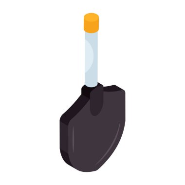 Küreğin düzenlenebilir tasarım simgesi 