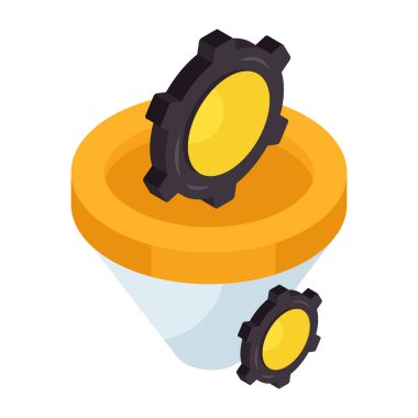 Ayarların renkli tasarım simgesi 