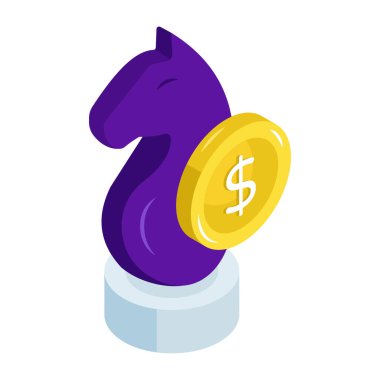 Modern design icon of financial strategy