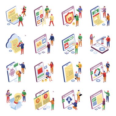 İçerik Yazma Resimleri Seti 