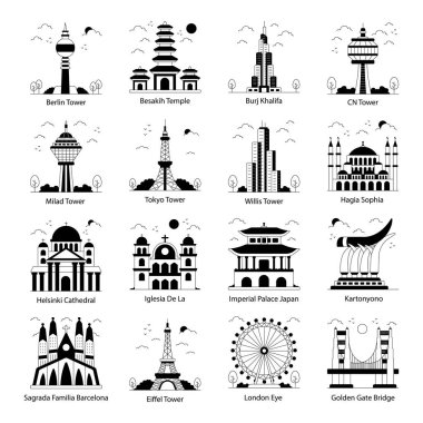 Katı Simgeler Anıtlar Seti