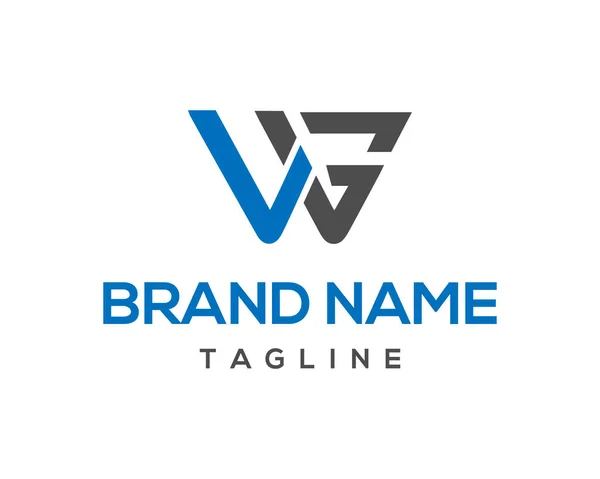 Baş harfler: WG logo simgesi tasarım monogram konsepti zarif vektör şablonu.