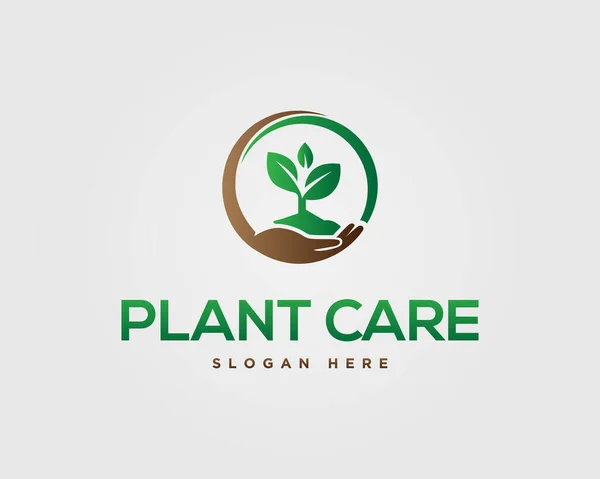 Elleri, soyut logo tasarımı ikon vektör şablonu tutan.