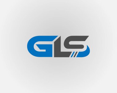 GLS Letter ilk logosu modern vektör şablonu dizayn etti.